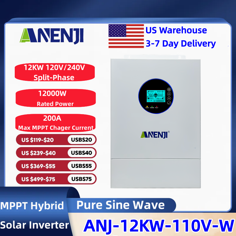 Drone Solar Charger - Inversor Solar Híbrido ANENJI de Fase