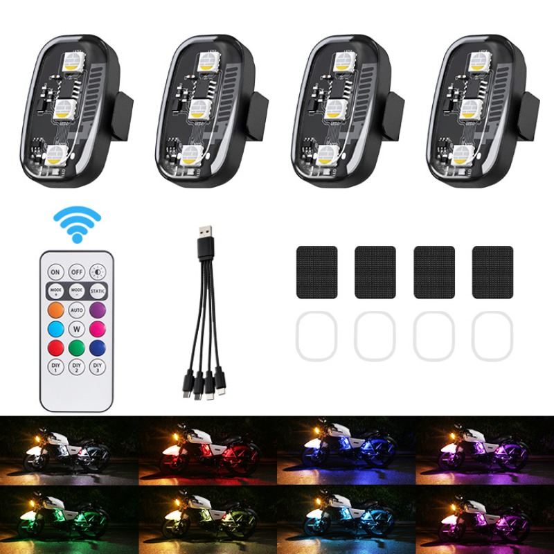 Drone Beacon Light - Luces Estroboscópicas LED RGB para Motocicleta