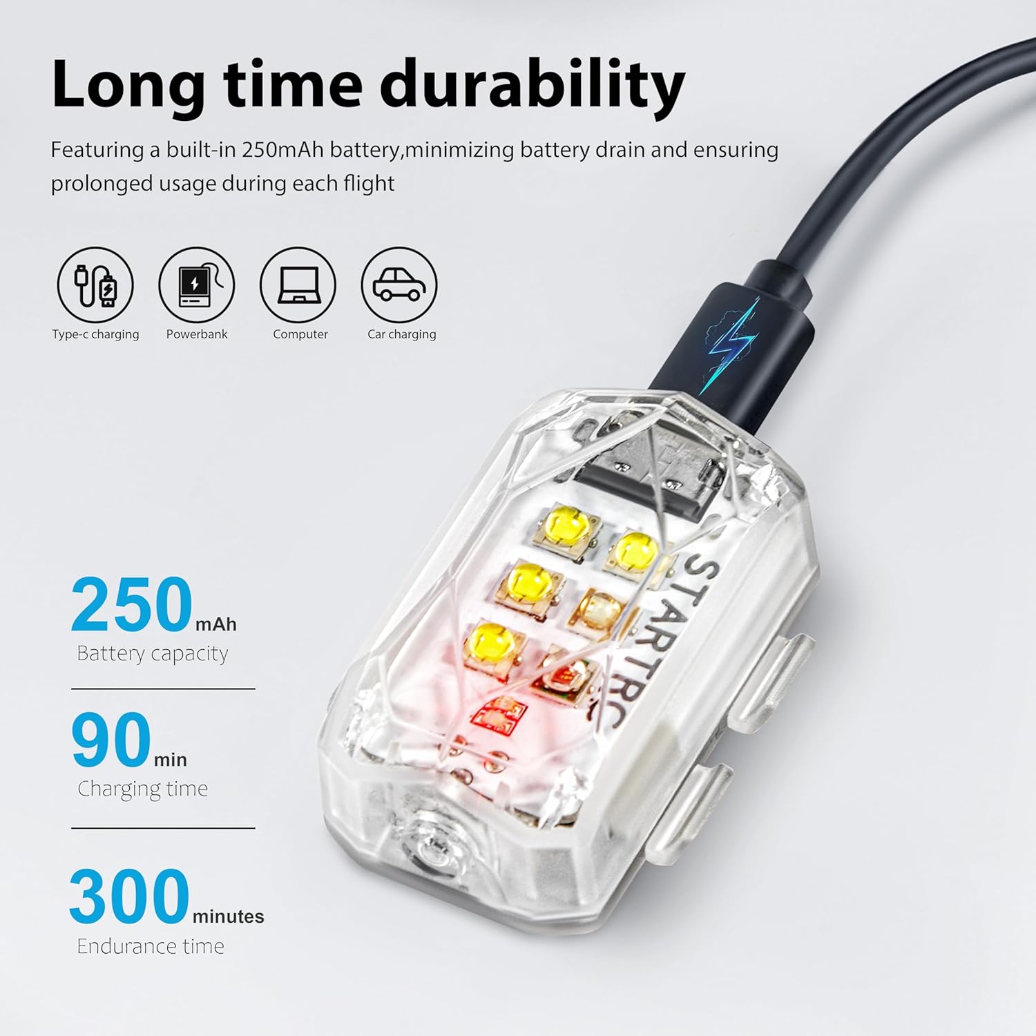 STARTRC Drone luz estroboscópi - Drone Beacon Light reseña y precio