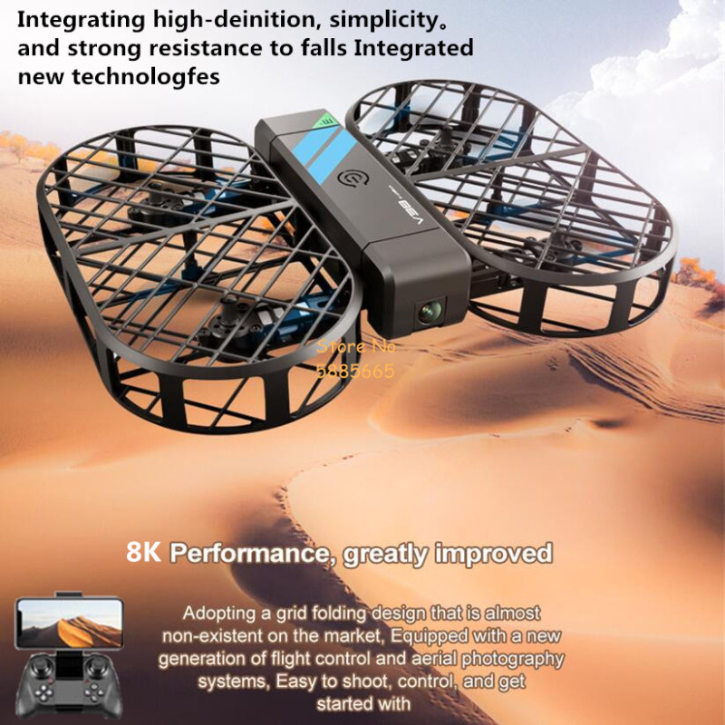 Cámara HD 8K 360 °   Protecció - Drone Controller Screen reseña y precio