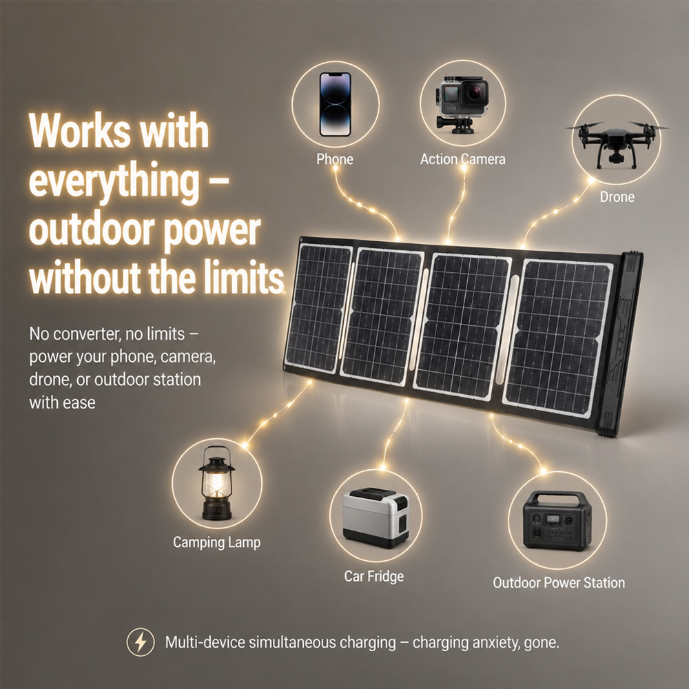Panel solar plegable de 40 W y - Drone Solar Charger reseña y precio