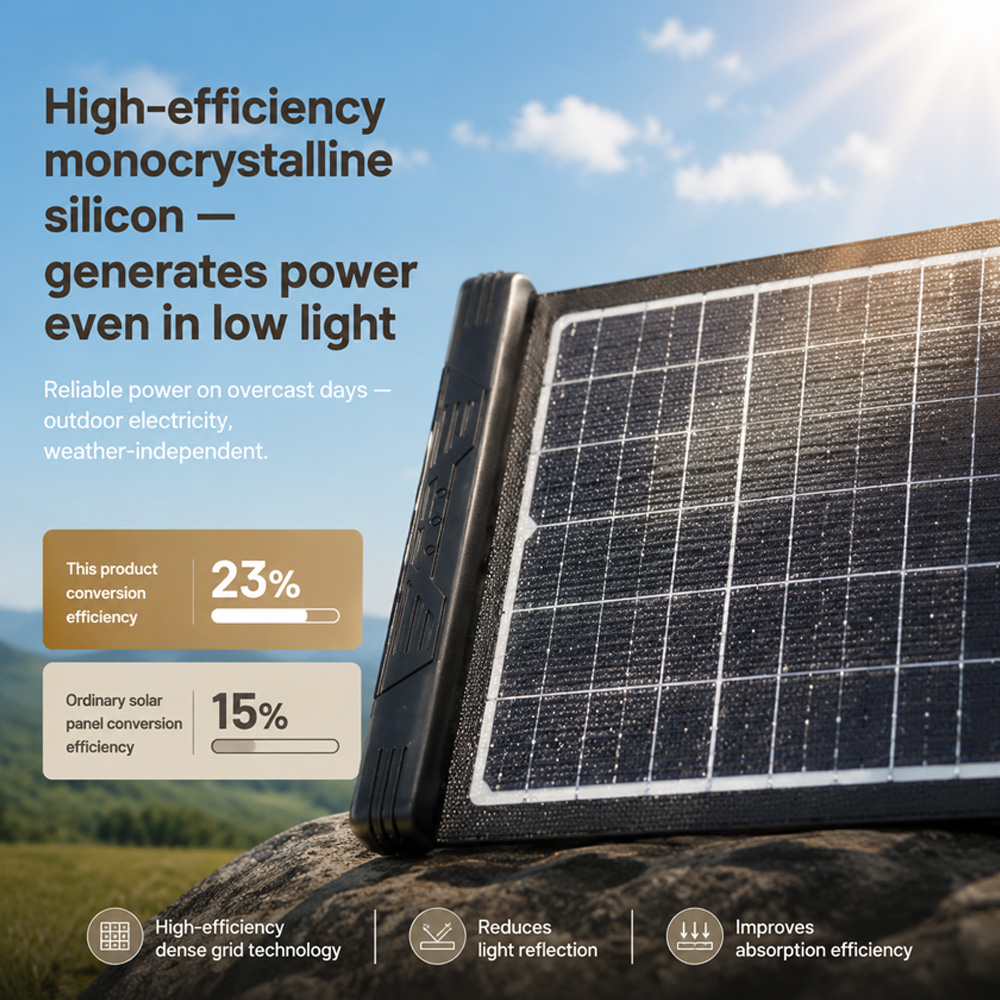 Panel solar plegable de 40 W y - Drone Solar Charger reseña y precio
