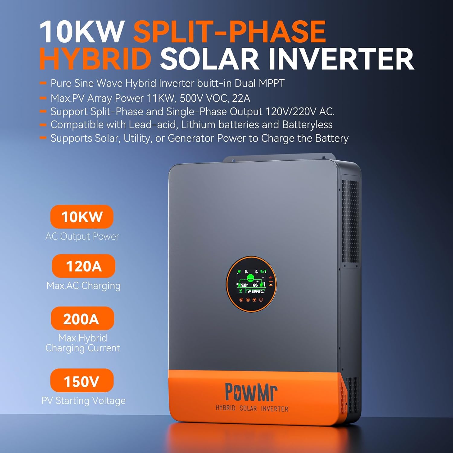 Inversor híbrido solar PowMr d - Drone Solar Charger reseña y precio