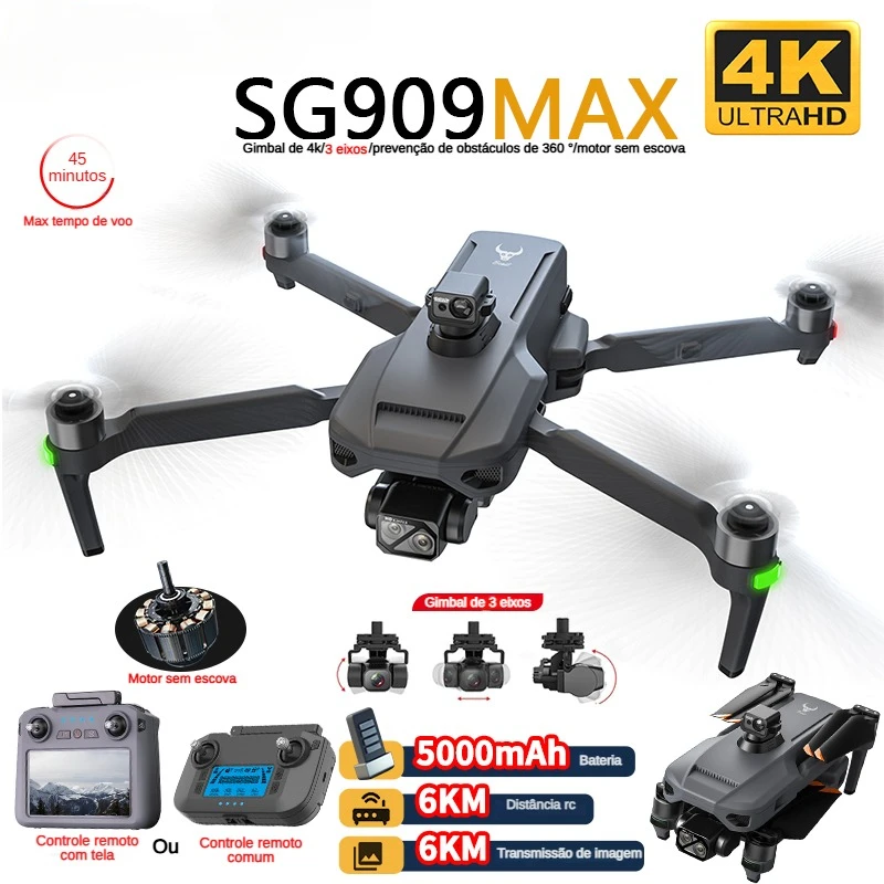 ZLL SG909 SG909MAX Dron profes - Drone Controller Screen reseña y precio